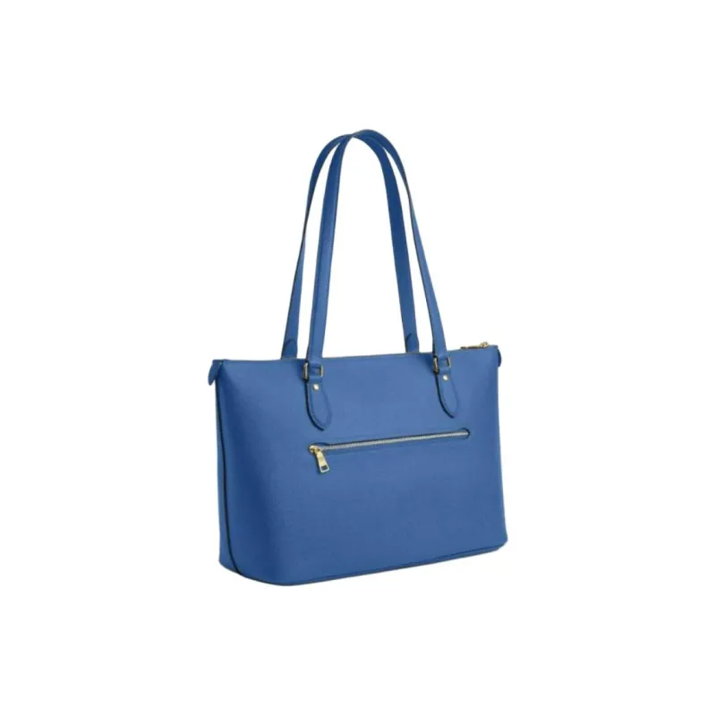 COACH Gallery Recycled Leather Tote Bag, Shopping Bag, Shoulder Bag Tubas Women's Cornflower Blue-1