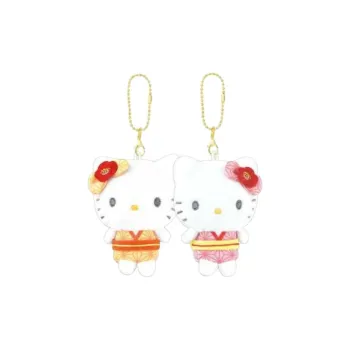Sanrio Polyester Keychains Unisex White