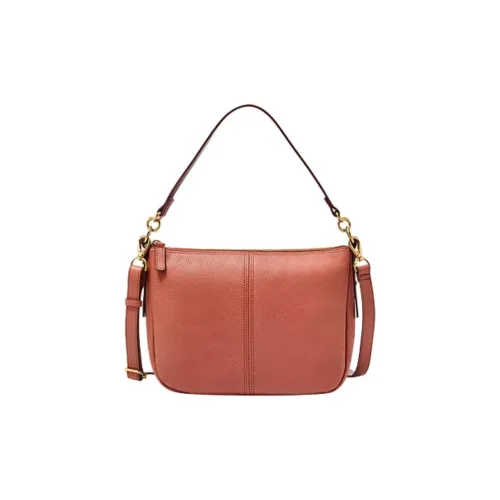 FOSSIL Leather Crossbody Handbag Women's Pink
