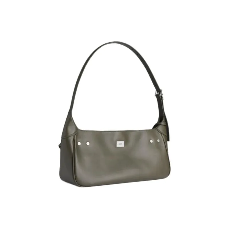 Balenciaga Bel Air Cow Leather Shoulder Bag Trumpets Women's Khaki Umber-2