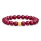 Solid Gold Cat Eye 8mm Zisha (Purple Clay) Beaded Bracelet