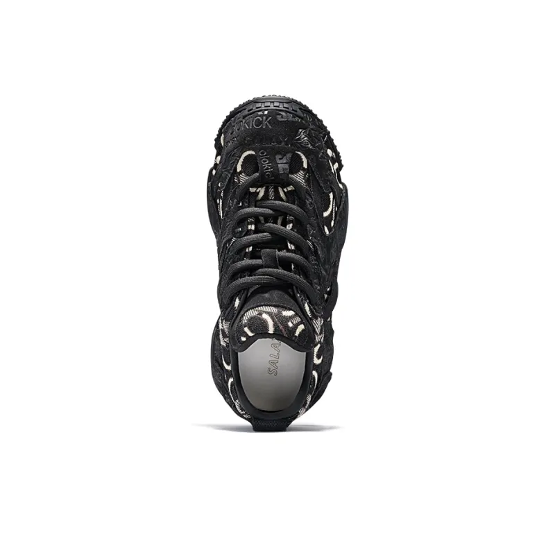 SALAXI Cushioning, Slip Resistant, Abrasion Resistant, Height Increasing Low Top Chunky Sneakers Unisex-10