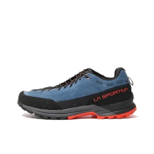 LA SPORTIVA Anti Slip Wear Resistant Low Top Hiking Shoes Men's Blue Black