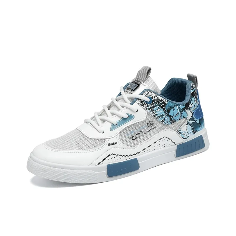 BAKE Slip Resistant And Breathable Low Top Skateboard Shoes Men's-4