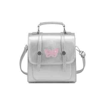 Juju Jimmy PU Backpack Regular Women's Black/Silver/White