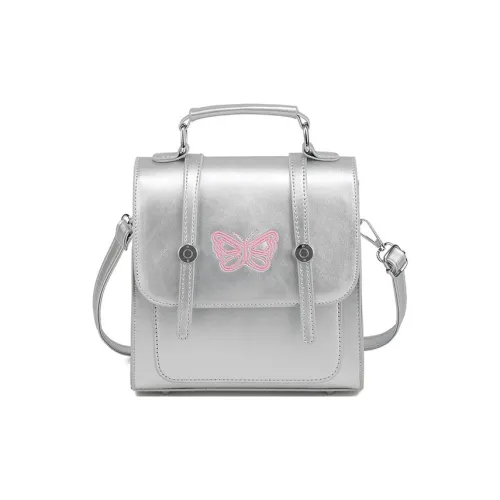 Juju Jimmy PU Backpack Regular Women's Black/Silver/White