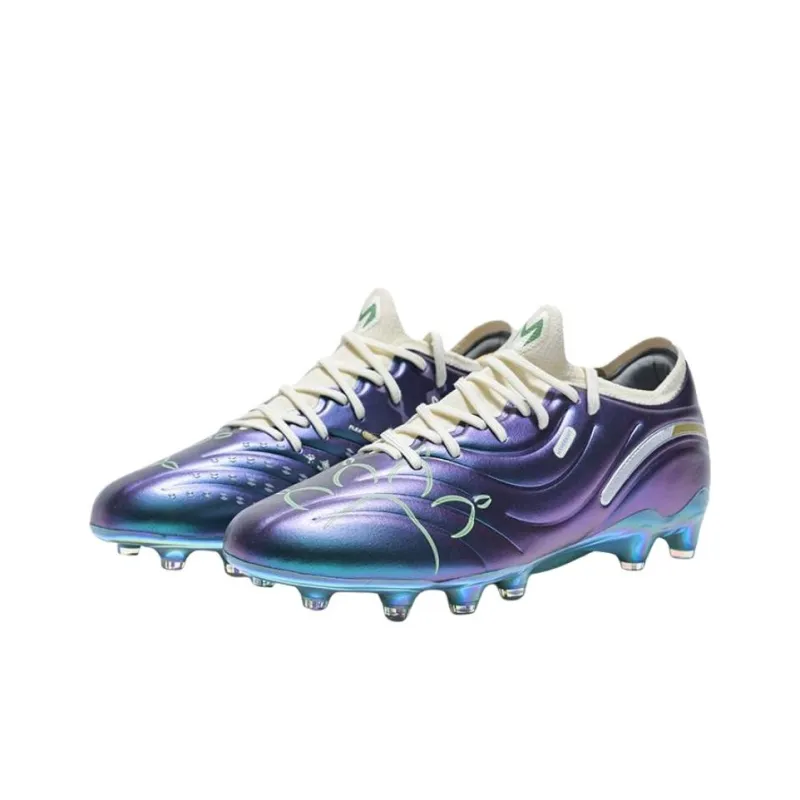 KELME Master 2.0 FG Firm Ground Anti Slip Wear Resistant Soccer Shoes Men's Starry Sky Purple-2