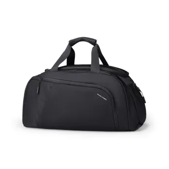 MARK RYDEN Nylon With Oxford Gym Bag Unisex Elegant Black/Navy Blue