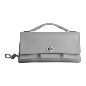 Balenciaga Bel Air Cow Leather One Shoulder Handbag Trumpets Women's Cloud Gray
