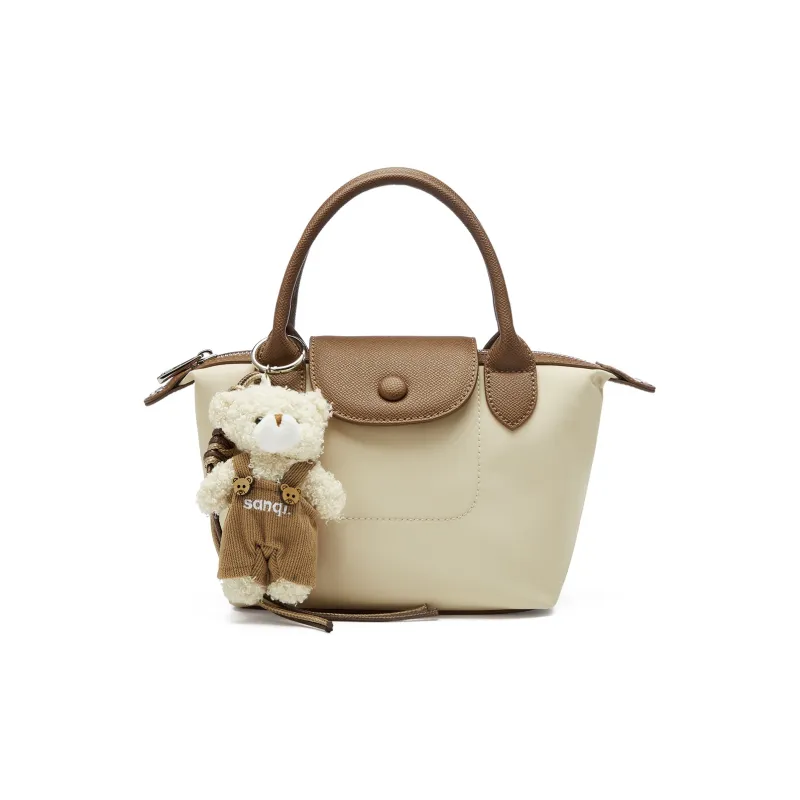 JOSINY Fabric/Synthetic Leather Shoulder Bag, Crossbody Bag, Handbag Regular Women's Nude Pink/Apricot-4