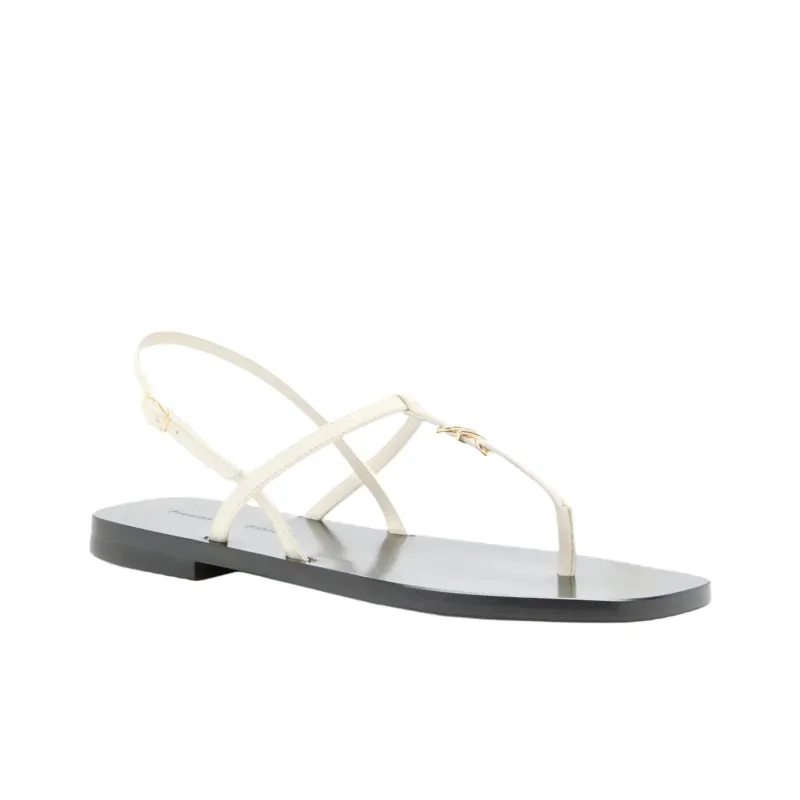 PROENZA SCHOULER Monogram One Strap Sandals Women's Beige-2
