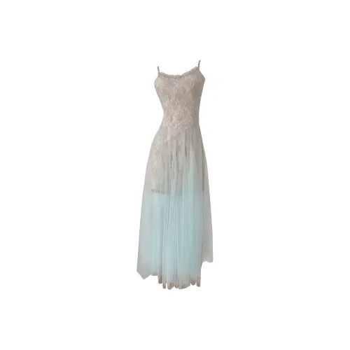 PUREIDOL Slip Dresses Women's Cinnamon Milk Green