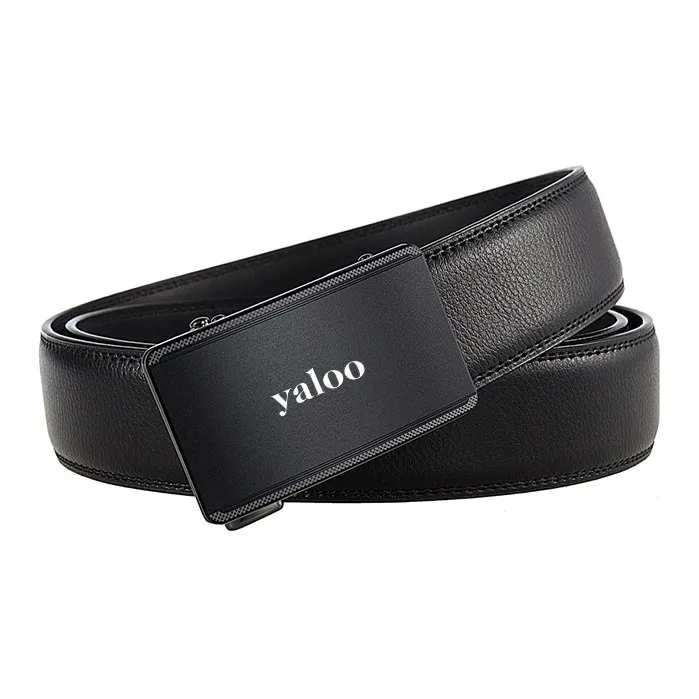 Yalu Cow Split Leather Belts Men's 3.5CM-1