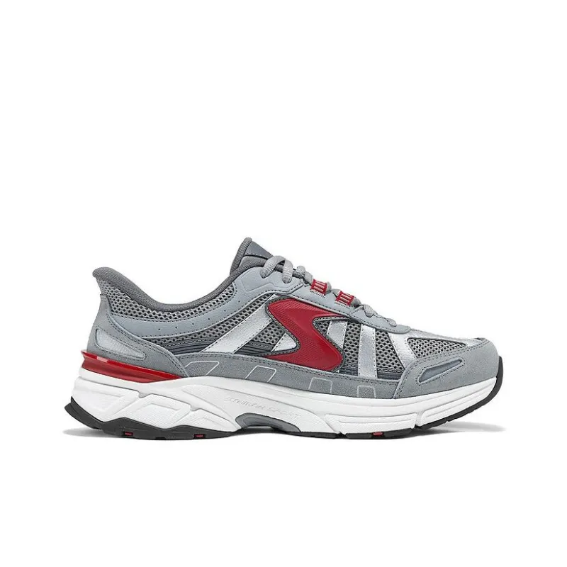 Skechers SPORT MENS Coverage Low Top Chunky Sneakers Men's Gray Red-1