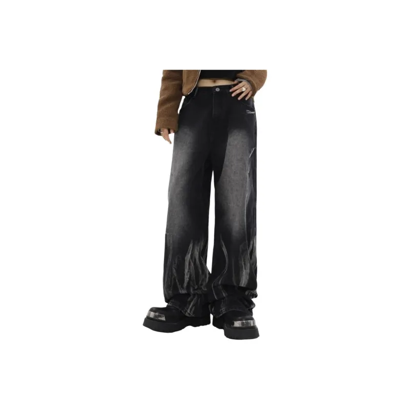 OKPI Jeans Unisex ★ Black Gray-0