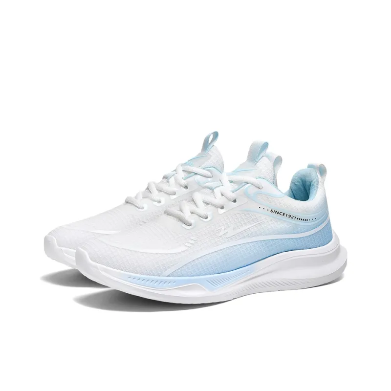 Binary Cushioning, Rebound, Lightweight, Anti slip Low Top Casual Running Shoes Men's White Blue-2