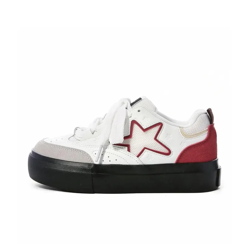 BLUBLONC Slip Resistant Shock Absorbers Low Top Skateboard Shoes Women's-0