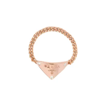 PRADA Rose Gold Rings Unisex Rose Gold