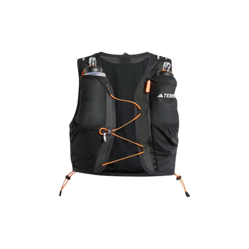 Adidas Terre Mountaineering Bag Outdoor Bag Recycled Material 5L Black & White & Orange Unisex-0