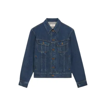CELINE Denim Jackets Men Blue