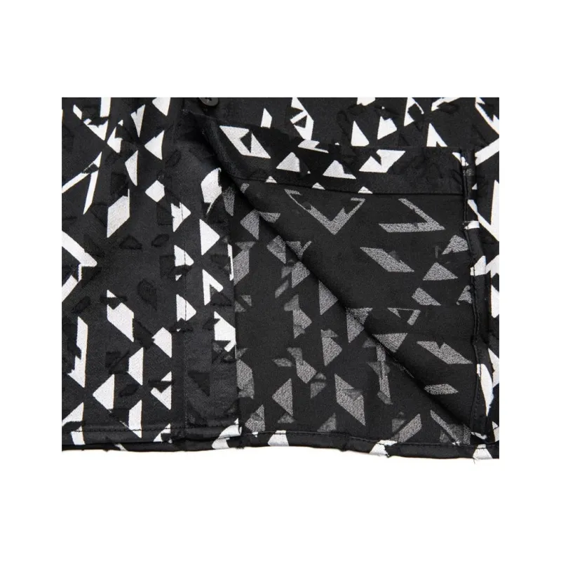 ANDREW MACKENZIE Shirts Unisex Black White-4