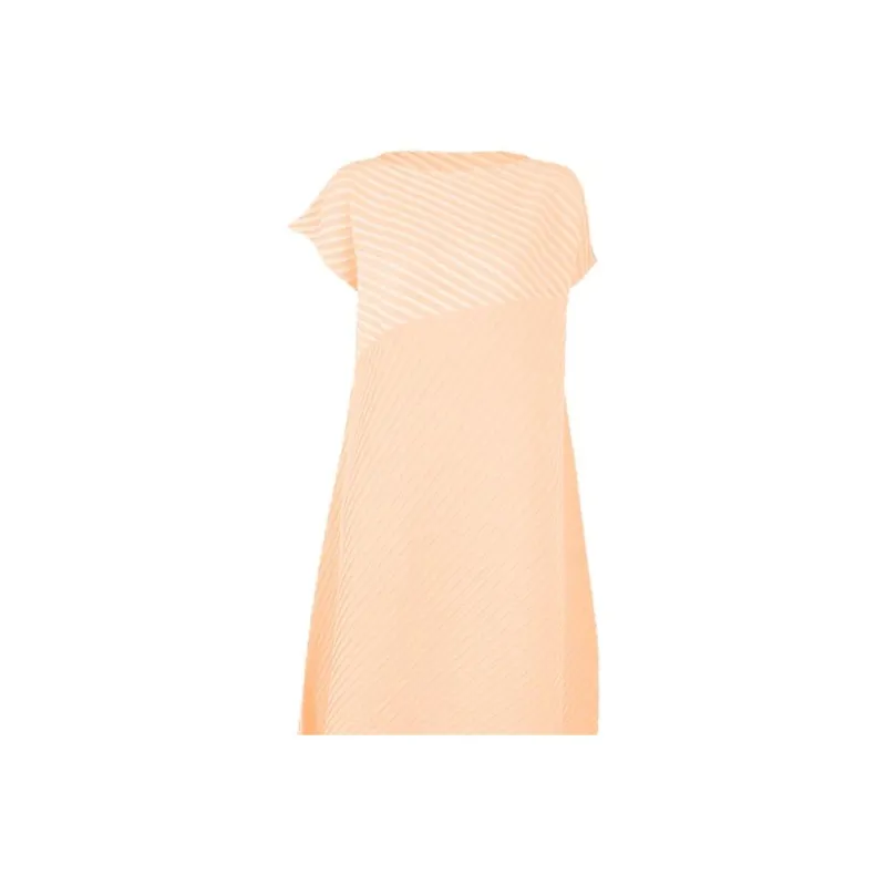 ISSEY MIYAKE Sleeveless Dress Women's Beige-2