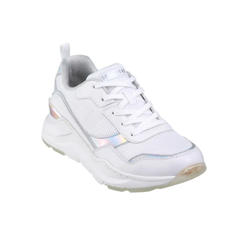 Skechers Rovina Low Top Casual Shoes Women's White-3