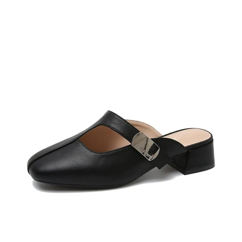 AFJI Rubber Sole Abrasion Resistant Closed Toe Slippers Women's-6