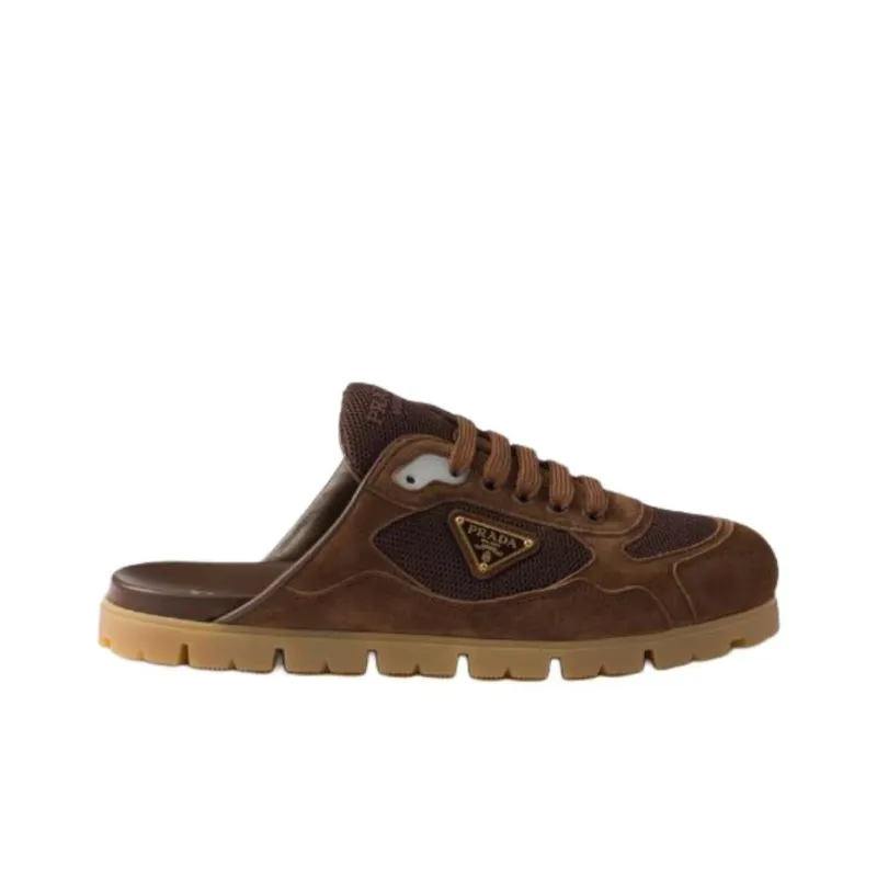 PRADA Closed Toe Slippers Women's Brown-1