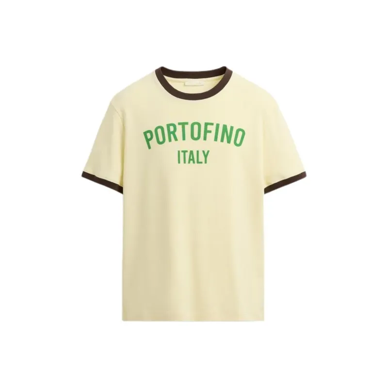 ZARA T Shirts Men Light Yellow-0