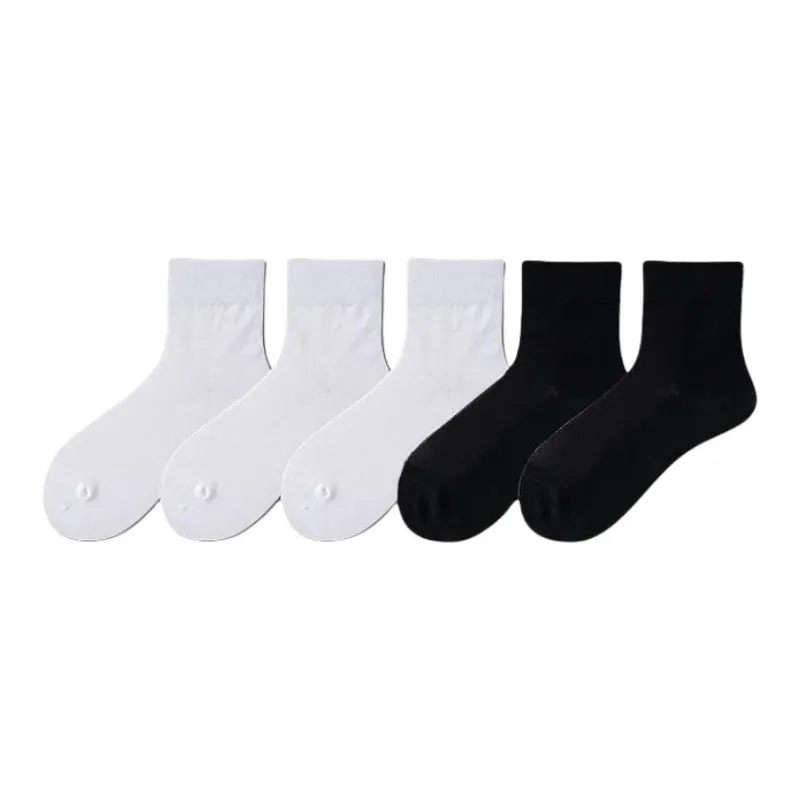 MIANWUQI Mid Calf Socks Unisex 5 Pack-3