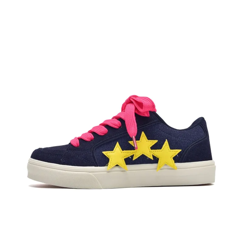 T628 Stars Puffy Shoes Slip Resistant, Abrasion Resistant, Lightweight Low Top Skateboard Shoes Unisex-49