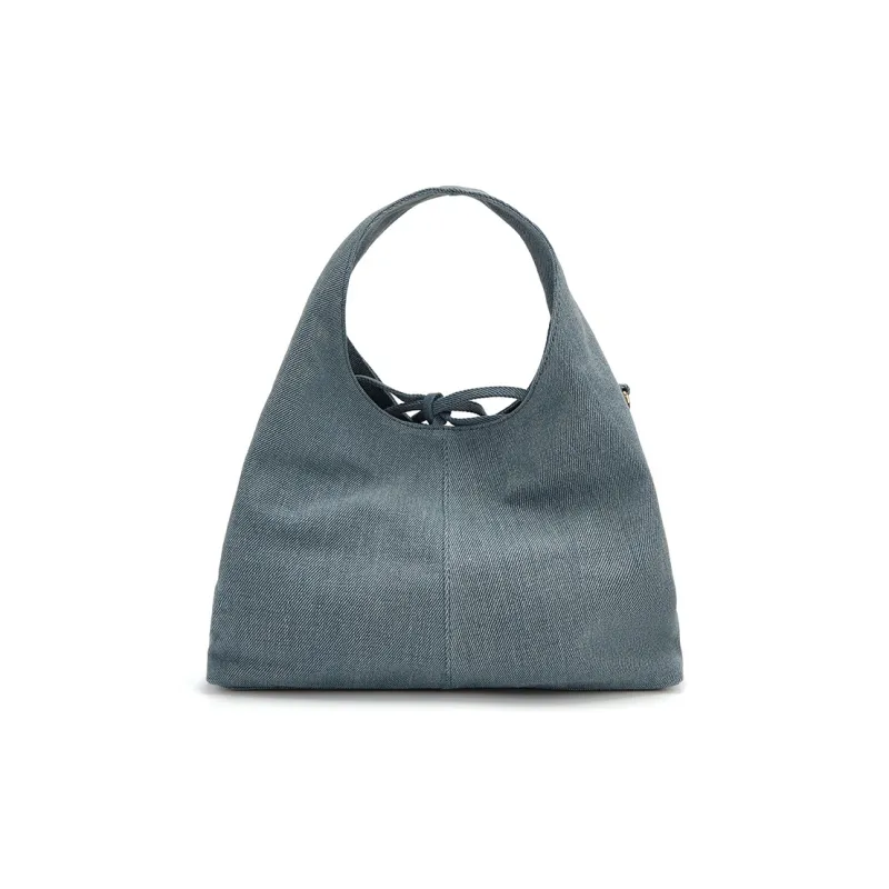 ELLE Fabric Handbag Medium Size Women's Blue-2