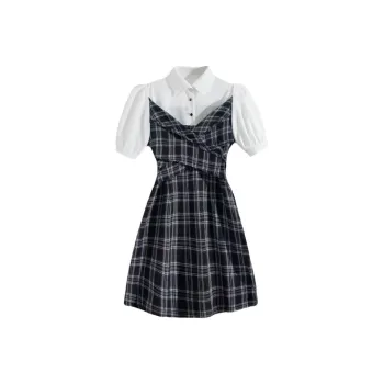 GUOZHEN Short Sleeved Dress Women's