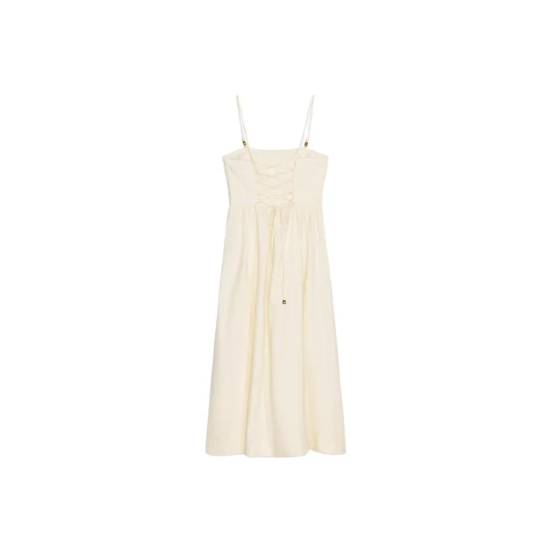 ZARA Slip Dresses Women's White-1