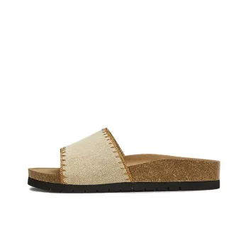 TATA Rubber Sole Cuffed Quiet Slide Slippers Women's
