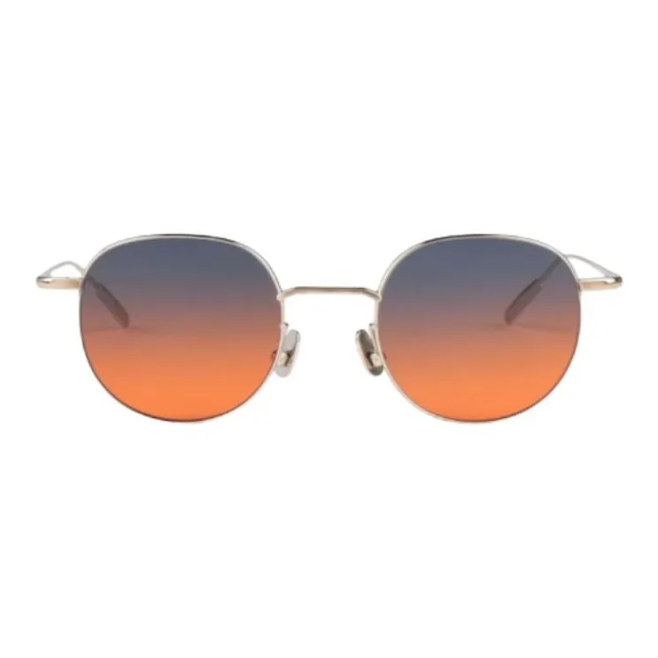 AMBUSH Metal Round Sunglasses Women's Gold-1