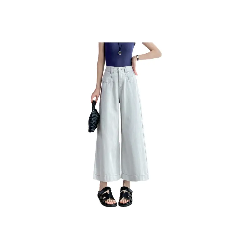SITOL Jeans Women's Gray White-0