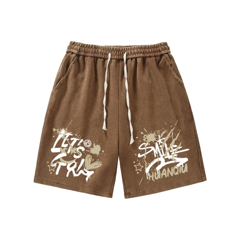 HUANQIU Casual Shorts Unisex-20