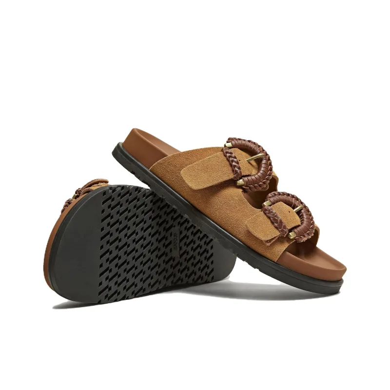 TATA Leather Patchwork Quiet Slide Slippers Women's-3