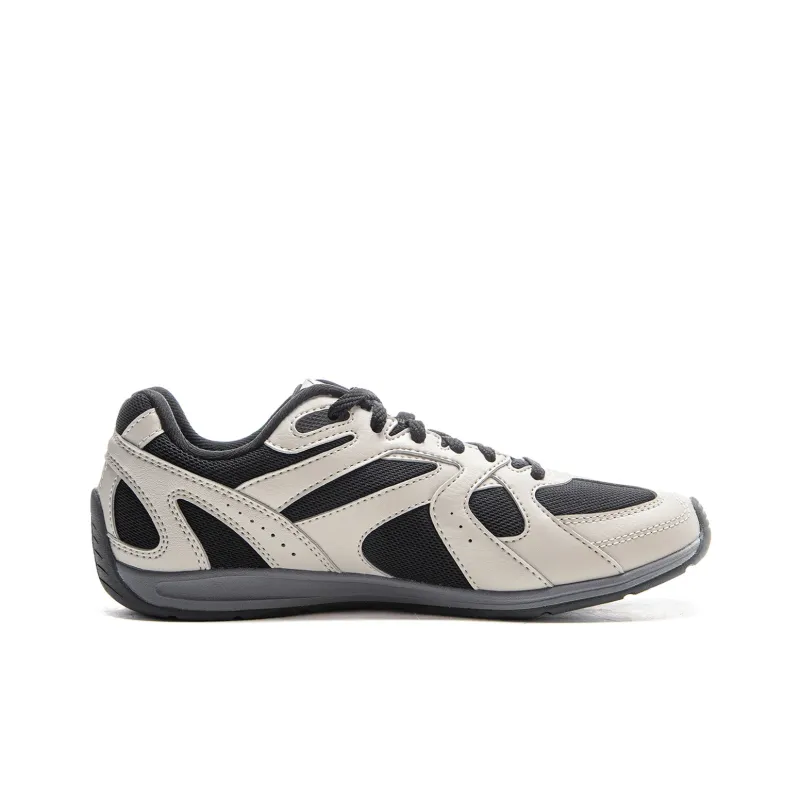 LiNing Film Retro Slip Resistant, Abrasion Resistant, Lightweight Low Top Casual Shoes Women's Gray Black-1