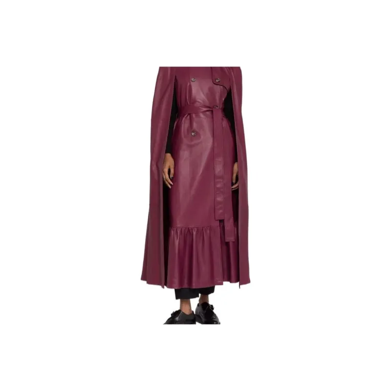 Valentino FW22 Trench Coat Women's Red-4