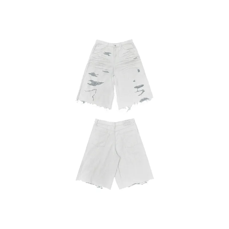 WANNA LAB SS25 Denim Shorts Unisex-3