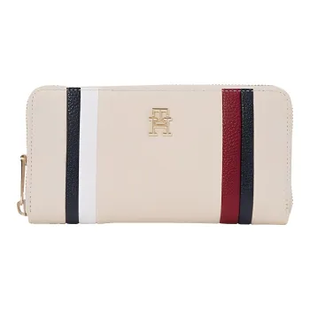 Tommy Hilfiger Polyurethane Wallet Women's Cream Multicolor