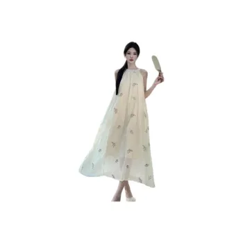 GOSO Sleeveless Dresses Women's Apricot