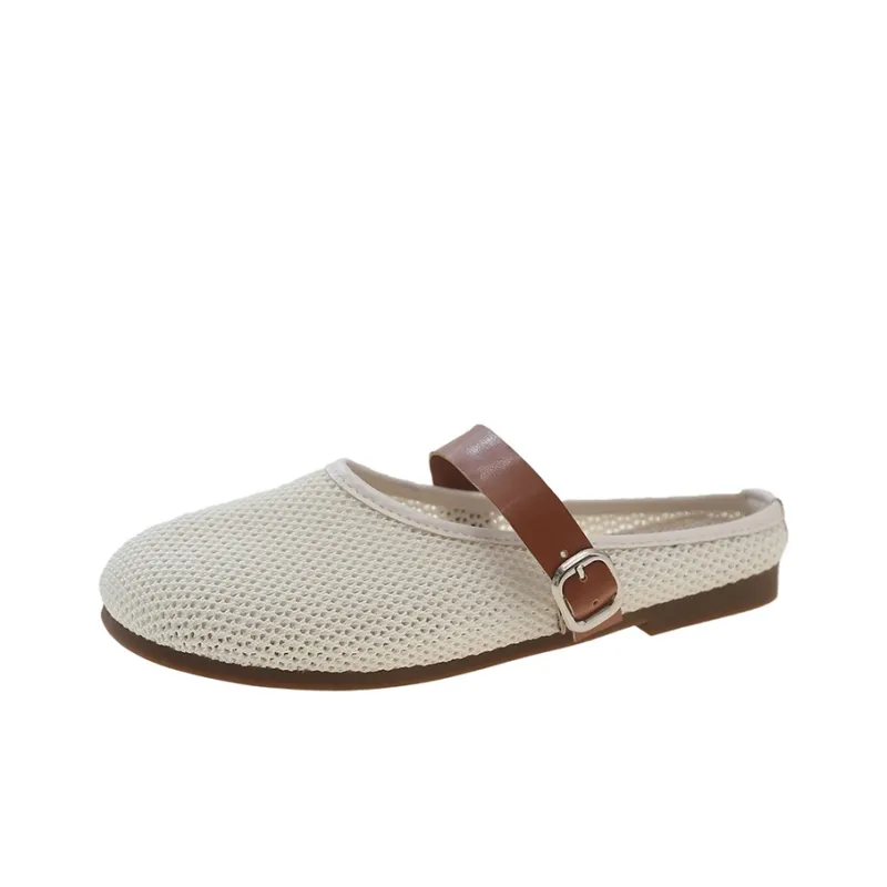 WUJI Cut Out Slip Resistant Abrasion Resistant Closed Toe Slippers Women's-11