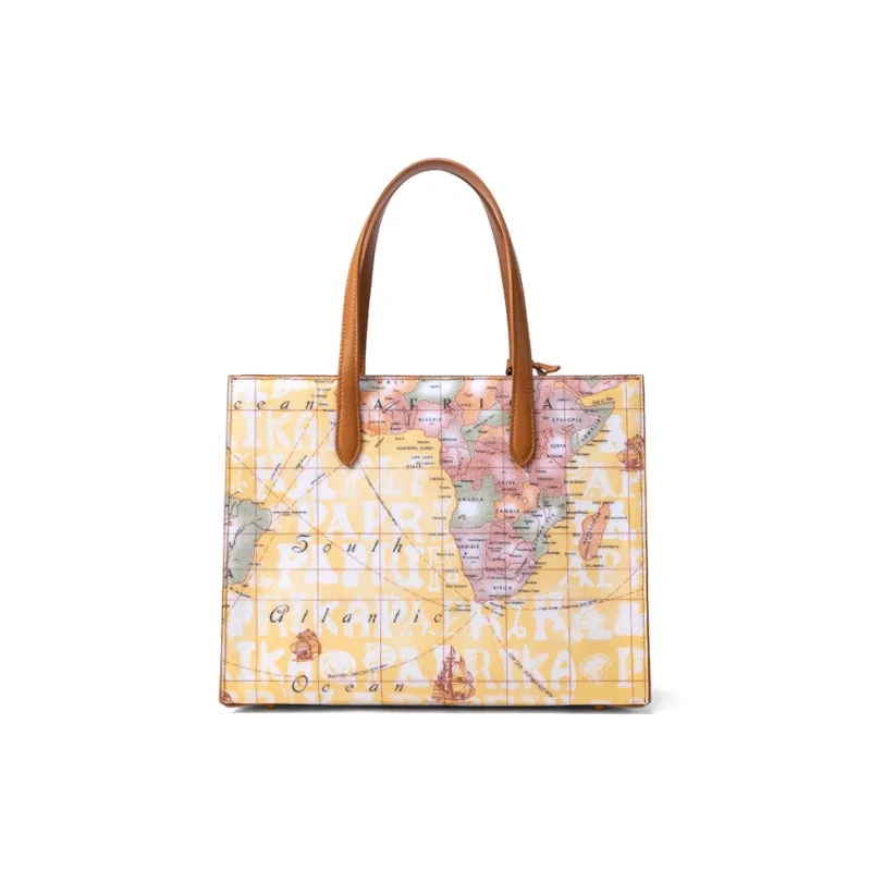 PAPRIKA Cow Leather With PVC Tote Bag, Shoulder Bag, Handbag Women's Multicolor-9