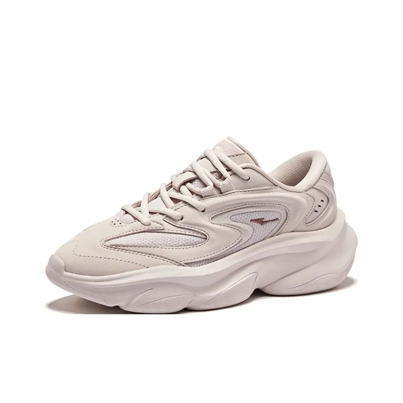 Erke Breathable And Resilient Low Top Casual Shoes Women's Painted Gray-2