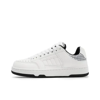15 MINS Shock Absorbers Low Top Skateboard Shoes Unisex White