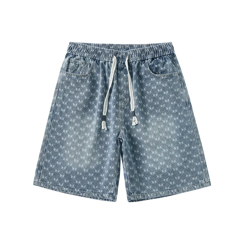 Jeep Denim Shorts Unisex Nostalgic Blue-0